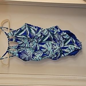 One piece tummy control swimsuit